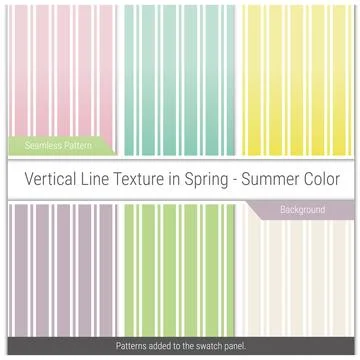 Pastel color vertical line pattern in spring and summer color. Illustrazione stock