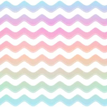 Pastel color wave seamless pattern. Illustrazione stock