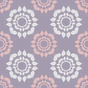 Pastel Colored Abstract Art Repeat Pattern In Pink And Lilac Stock Illustration