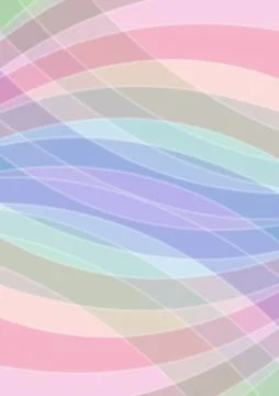 Pastel colored abstract background, soft colors in overlapping arc elements Stock Illustration