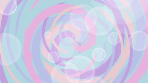 Pastel-colored abstract spiral background with bokeh light effect Video stock 331648516
