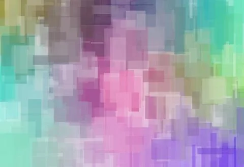 Pastel colored background with geometric objects Illustrazione stock