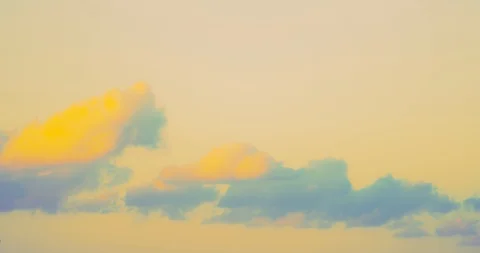 Pastel Colored Clouds Stock Footage