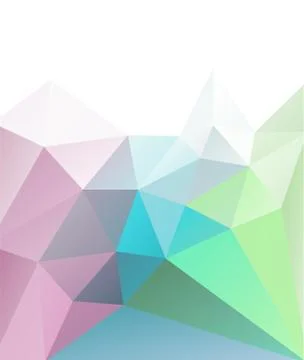 Pastel colored low poly style background. Polygonal design Stock Illustration
