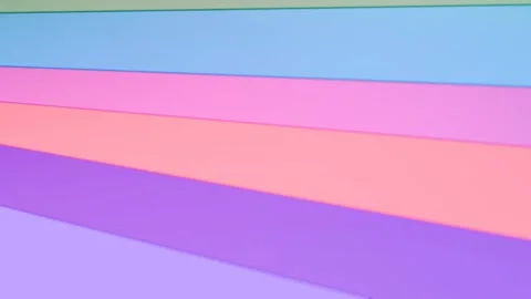 Pastel colored paper sheets moving Stock Footage 281285644