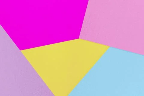 Pastel colored paper texture background. Geometric shapes. Foto stock