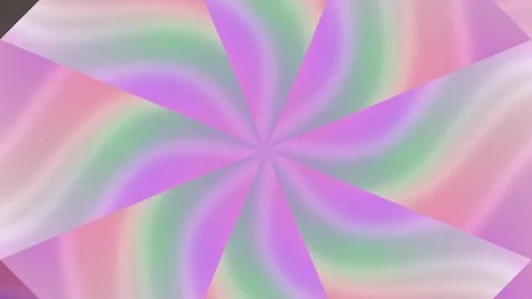 Pastel Colored Radial Pattern Animation Loop. 库存影片 331489074