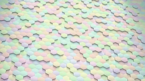 Pastel colored rectangular tiles in seamless pattern.. Stock Photos