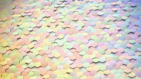 Pastel colored rectangular tiles in seamless pattern.. Stock Photos