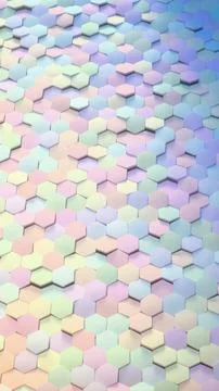 Pastel colored rectangular tiles in seamless pattern.. Stock Photos