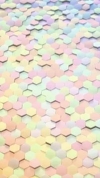 Pastel colored rectangular tiles in seamless pattern.. Stock Photos
