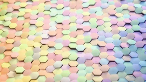 Pastel colored rectangular tiles in seamless pattern.. Stock Photos