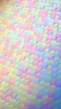Pastel colored rectangular tiles in seamless pattern.. Stock Photos