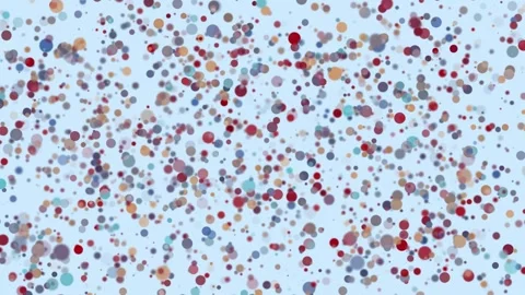 Pastel colored small circle shapes seamless looping animation background Stock Footage 340237216