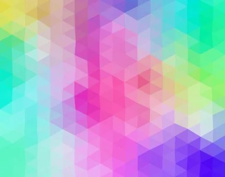 Pastel colored triangular mosaic background Illustrazione stock