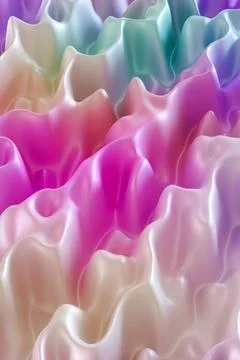 Pastel-colored, wavy gradient background with smooth, flowing texture. Gent.. Stock Photos