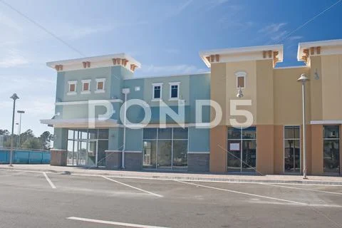 Pastel commercial mall Stock Photos