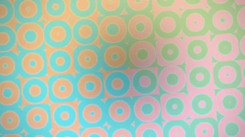 Pastel Concentric Circles Pattern Seamless Loop Stock Footage 340540752