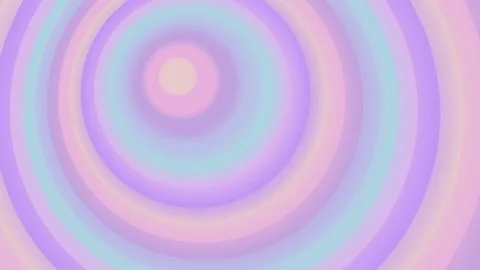 Pastel Concentric Rings Abstract Motion Background 스톡 동영상 330846998