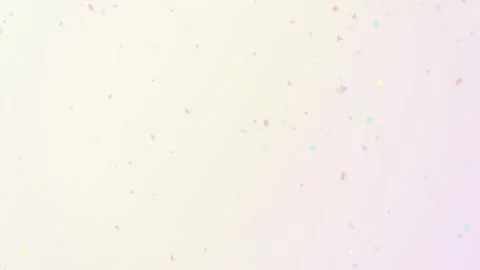 Pastel Confetti Falling Softly on a Gradient Background - Festive Celebration Stock Footage 346660067