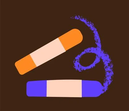 Pastel crayons pastel crayons vector Stock Illustration