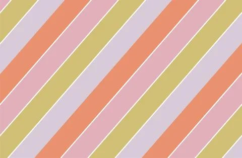 Pastel Diagonal Striped Pattern Background in Soft Coral Pink Lilac and Mus.. Illustrazione stock