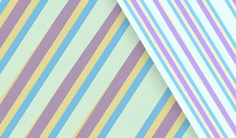 Pastel Diagonal Stripes Pattern With Folded Corner, Soft Fabric Texture Bac.. 스톡 일러스트