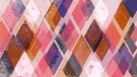 Pastel Diamond Pattern Background Seamless Loop Stock Footage 344657266