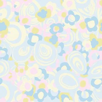 Pastel Ditsy Floral seamless pattern design Stockillustratie