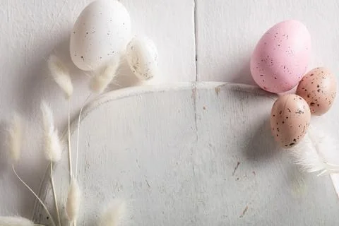 Pastel Easter template as a organic pattern. Foto stock