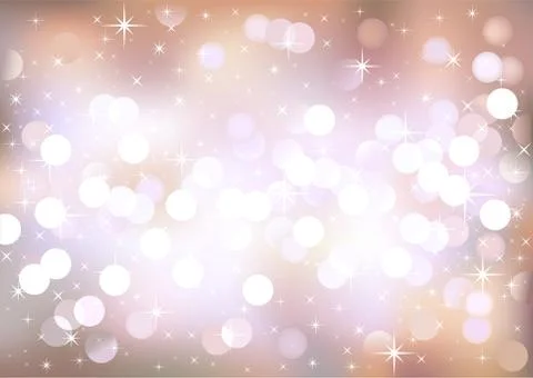Pastel festive lights, vector background. Stock Illustration