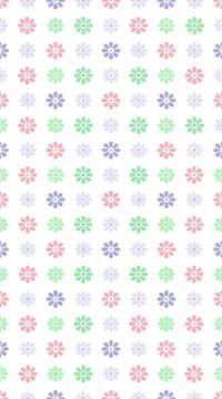 Pastel flower pattern on white background for mobile cases. Illustrazione stock