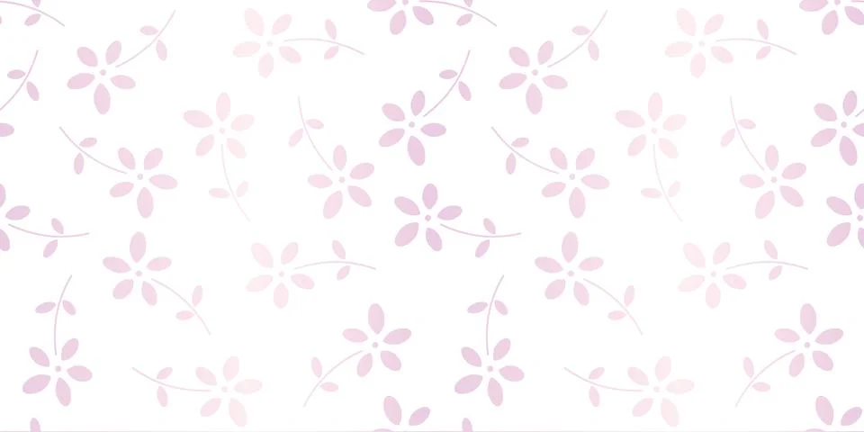 Pastel flowers seamless repeat pattern vector background Illustrazione stock
