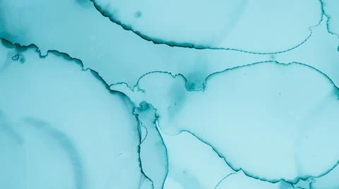 Pastel Fluid Liquid. Blue Cloud Fashion Stock Illustration