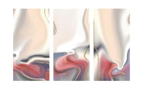 Pastel fluid marble agate pattern Stock Illustration