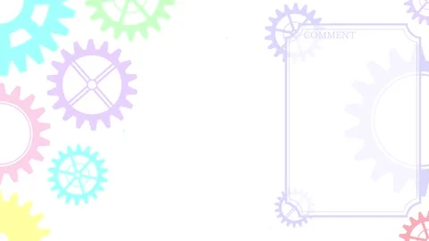 Pastel gear Looping streaming background. 1080p Stock Footage 258881283