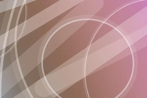 Pastel geometric backdrop features soft flowing circles and connecting line.. Stock Illustration