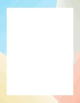 Pastel Geometric Frame Collection Decorative Abstract Border Design Vector .. 库存插图