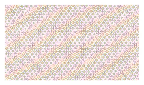 Pastel geometric pattern with tiny diamond shapes and small dots on light b.. Illustrazione stock