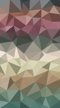 Pastel geometric polygon pattern in rose, teal, and beige, creating a soft .. Stock Illustration