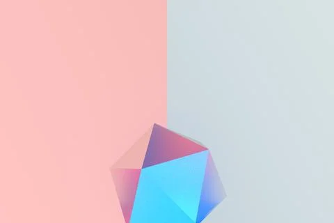 Pastel geometric shape two tone Stock Photos