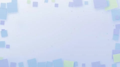 Pastel Geometric Square Frame Motion Graphic Background Loop Stock Footage 345804214
