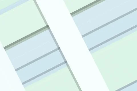 Pastel geometric strips and rectangular panels appear in diagonal perspecti.. 库存插图