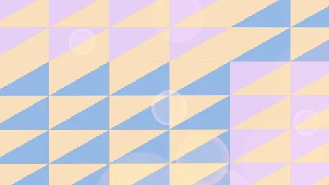 Pastel Geometric Triangle Pattern with Lens Flares Stock Footage 332038117