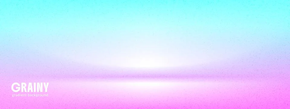 Pastel gradation vector studio background with pale cyan, lilac, and pink grain. Illustrazione stock