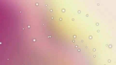 A pastel gradient background with floating bubbles 스톡 동영상 330383032