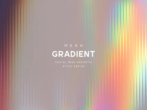 Pastel gradient mesh background with vertical stripes and smooth transitions. Stock Illustration