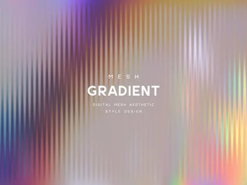 Pastel gradient mesh background with vertical stripes and smooth transitions. Illustrazione stock