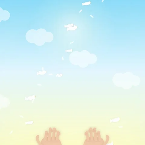 Pastel Gradient Sky Cloud Background: Ethereal Dreamy Weather Abstract Backdr Stock Footage 344777249