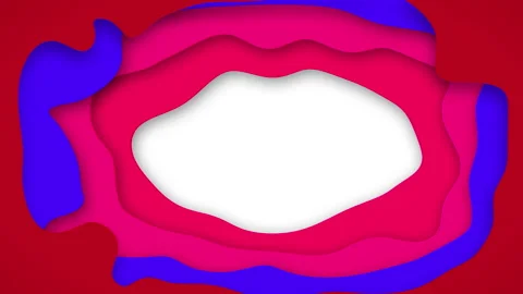 Pastel gradient waves colorful abstract background 3D animation Stock Footage 172569019